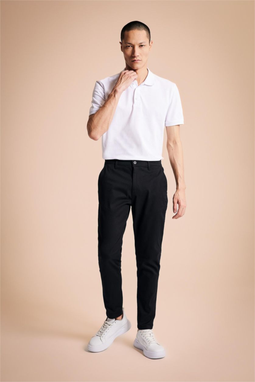 MAN Black Carrot Fit Trousers