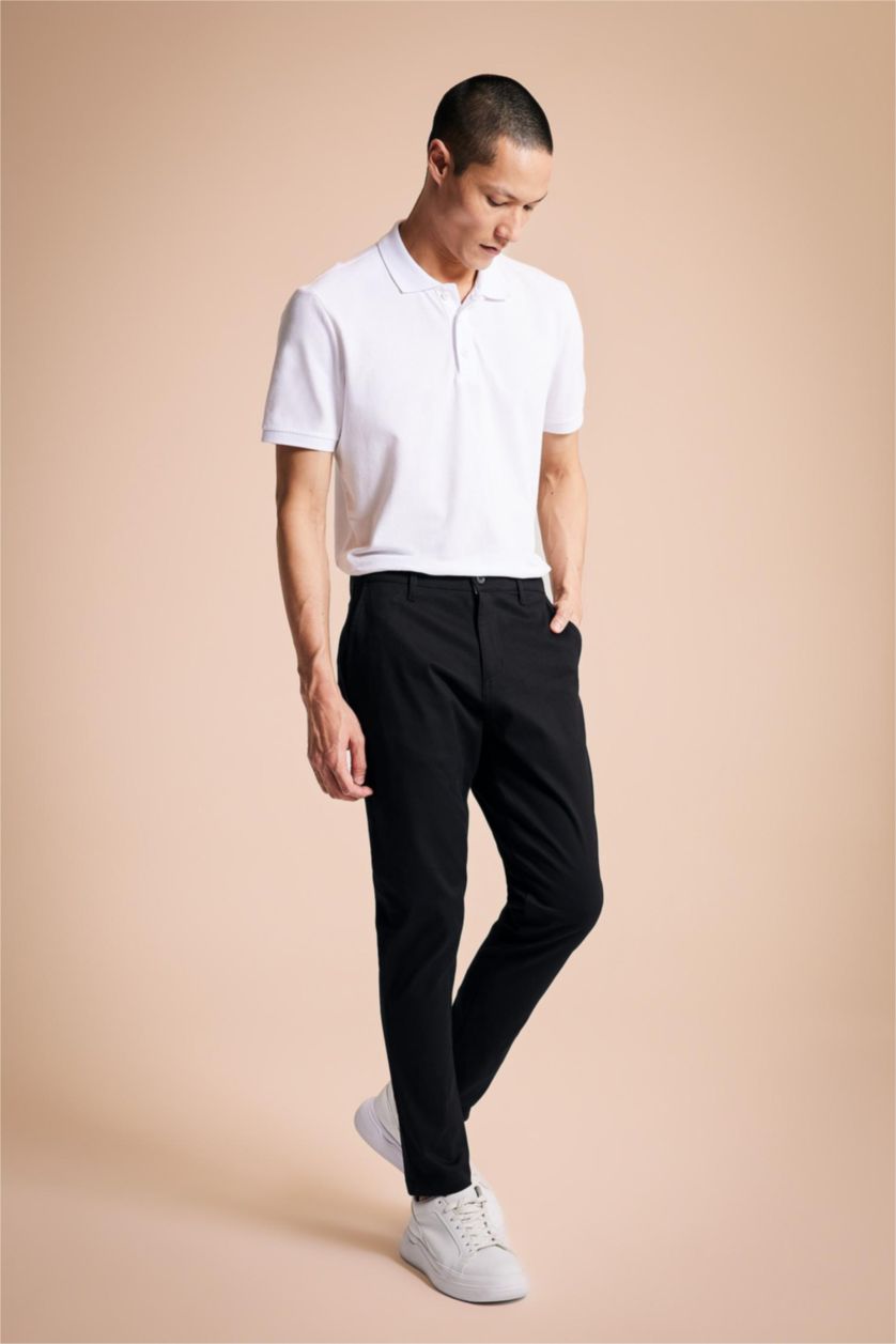 MAN Black Carrot Fit Trousers