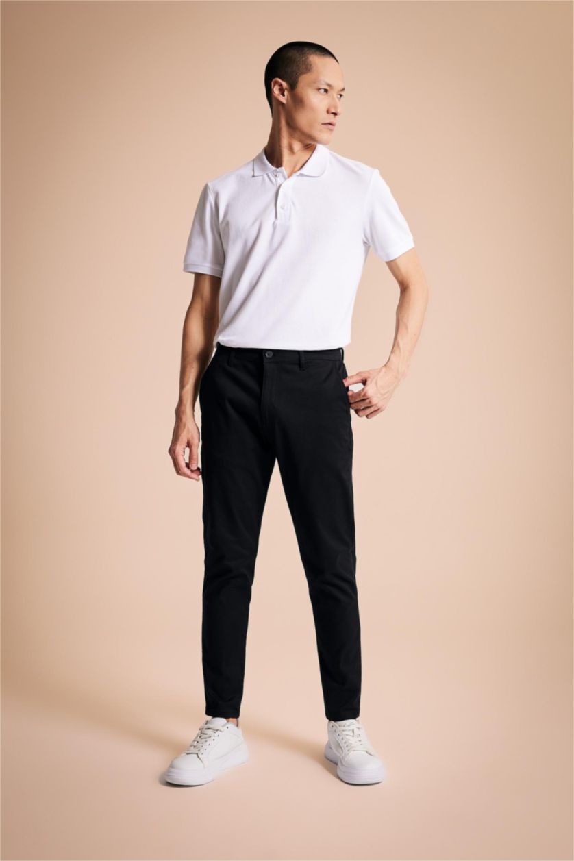 MAN Black Carrot Fit Trousers