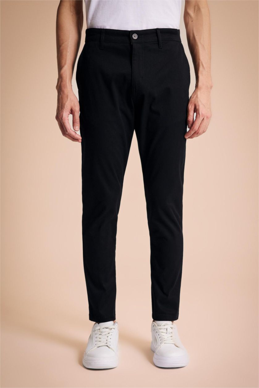 MAN Black Carrot Fit Trousers