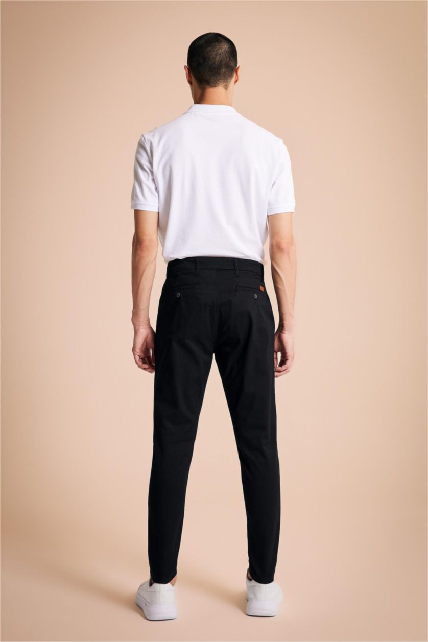 MAN Black Carrot Fit Trousers