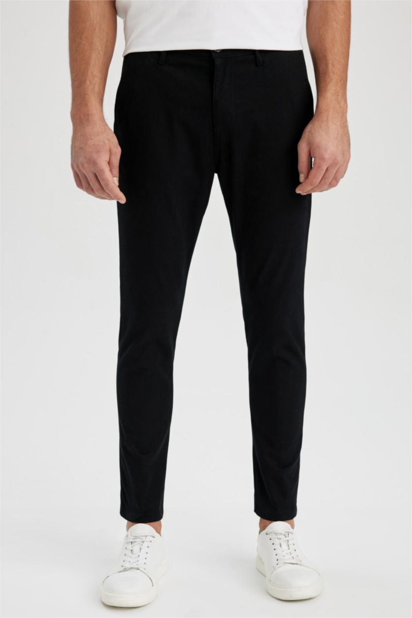 MAN Black Carrot Fit Trousers