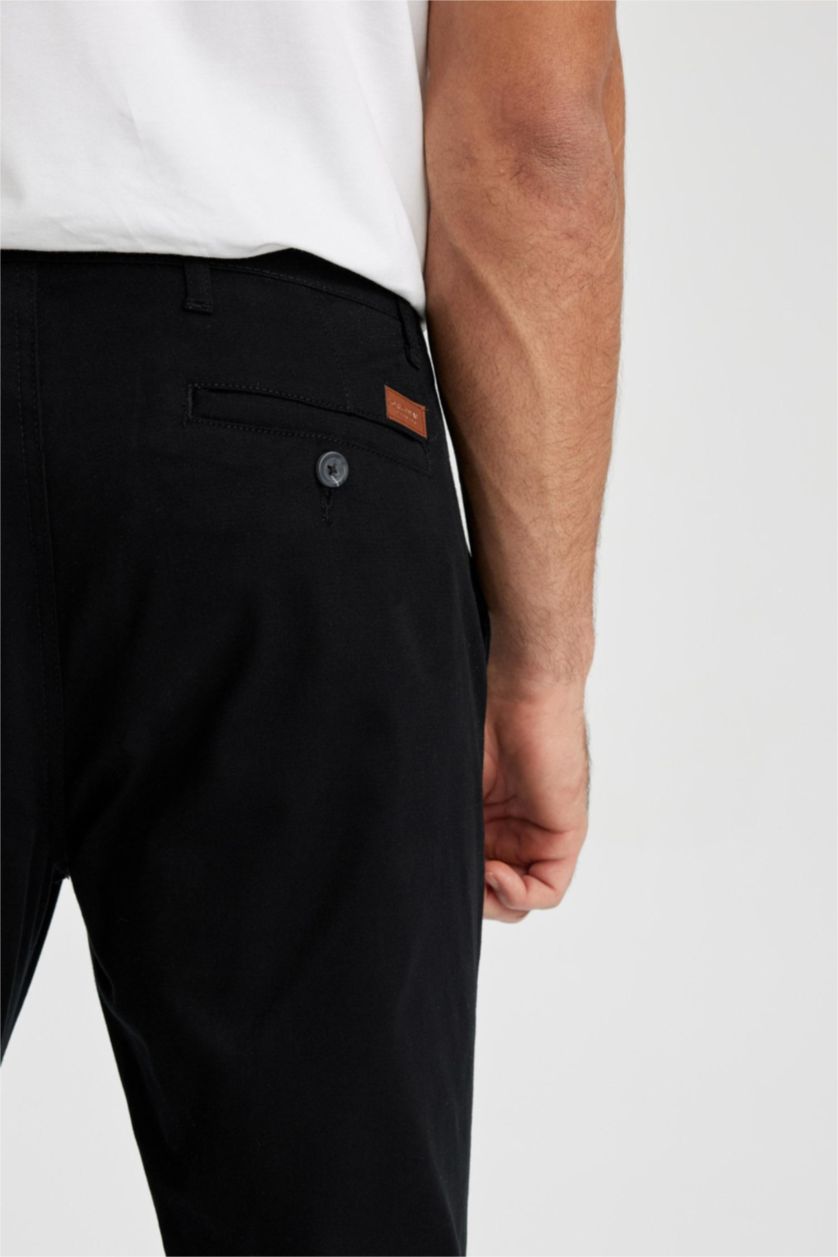 MAN Black Carrot Fit Trousers