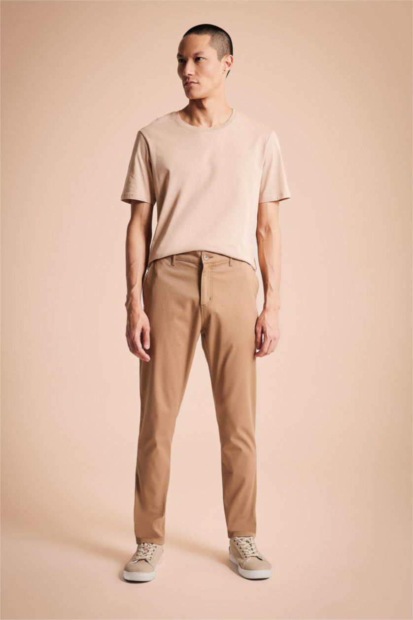 MAN Camel Skinny Fit Chino Pants