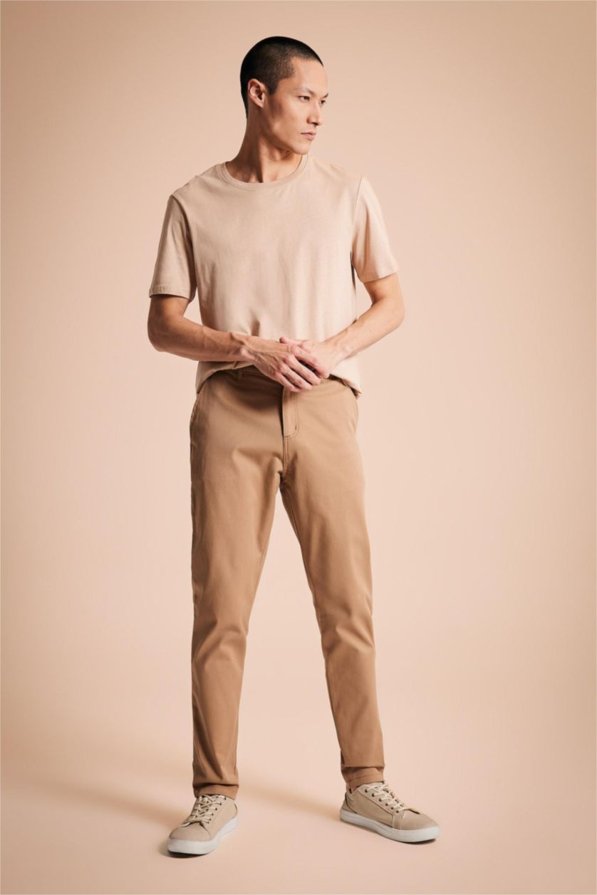MAN Camel Skinny Fit Chino Pants