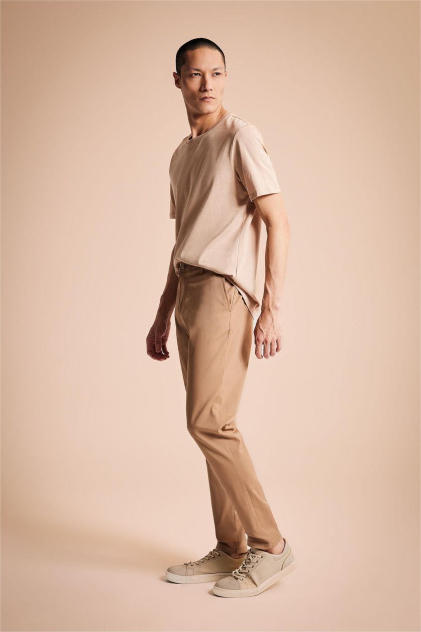 MAN Camel Skinny Fit Chino Pants