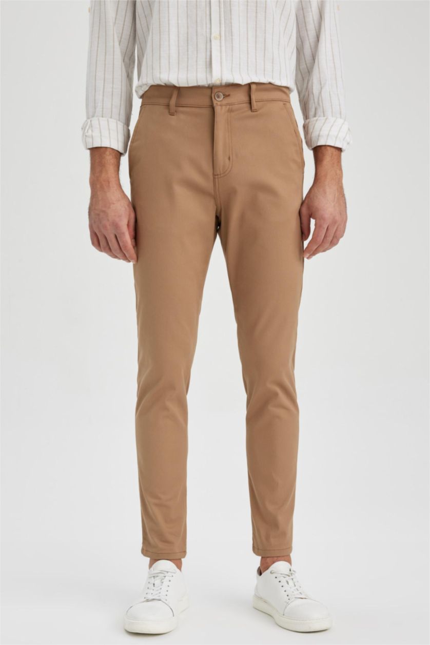 MAN Camel Skinny Fit Chino Pants