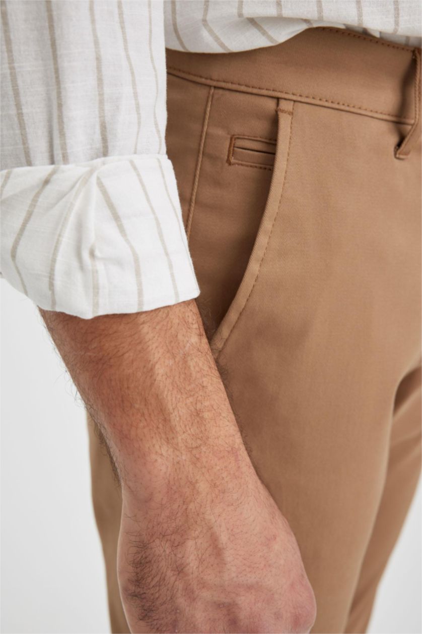 MAN Camel Skinny Fit Chino Pants