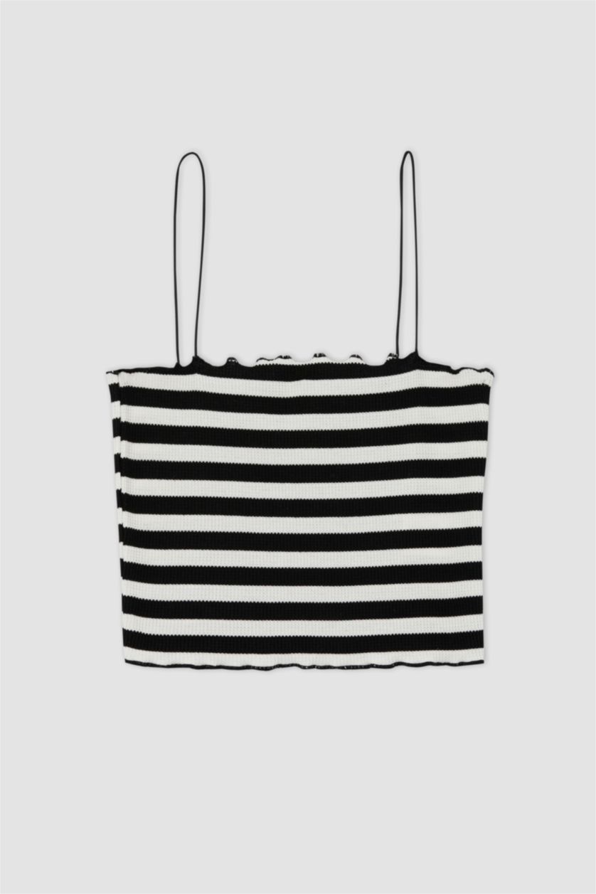 WOMAN Black تانك توب وافل سليم فيت