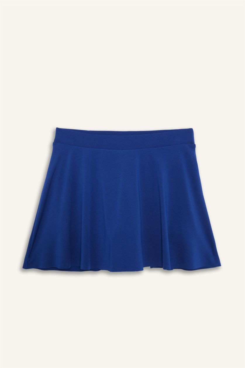 Kadın Saks Etekli Deniz Şortu