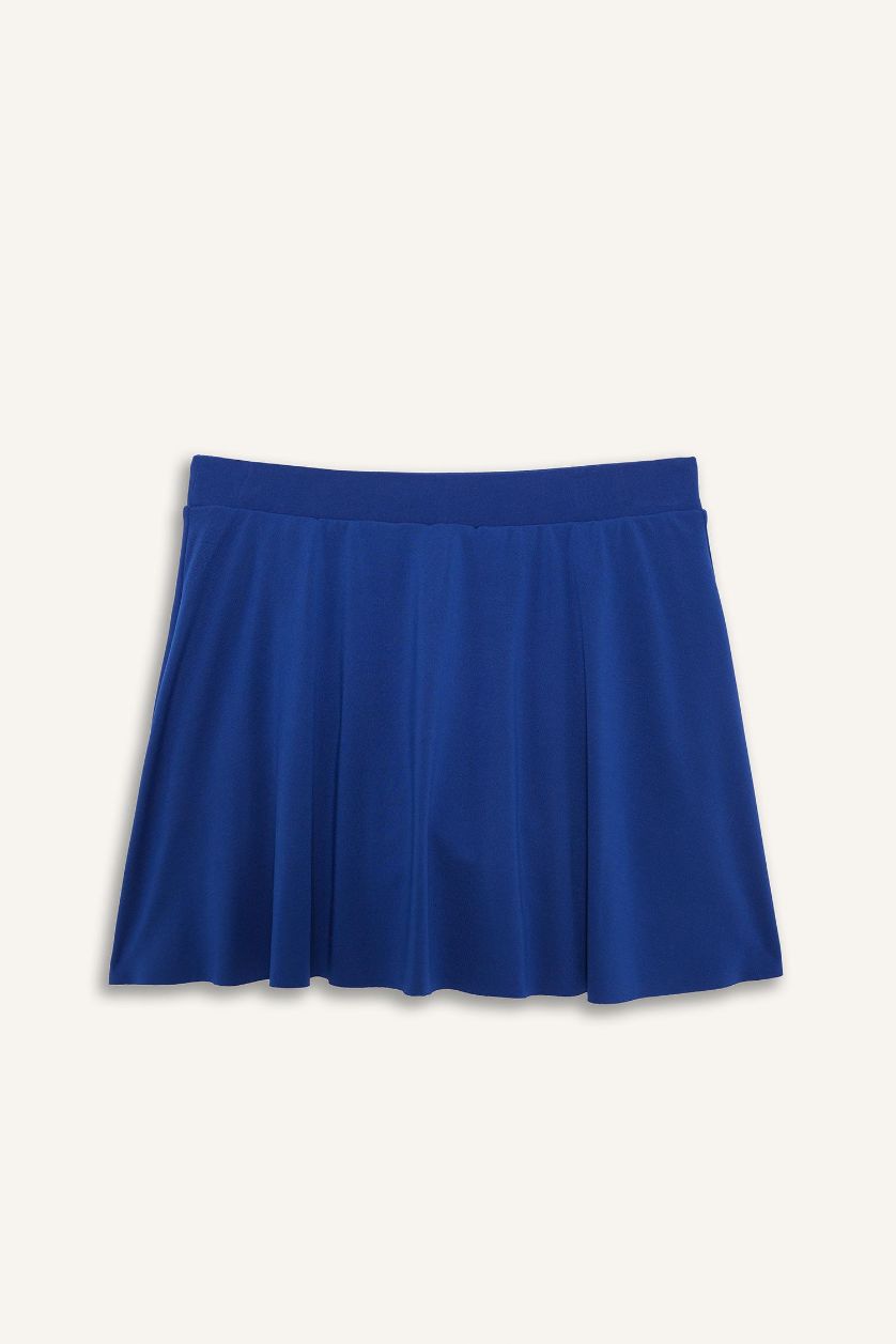 Kadın Saks Etekli Deniz Şortu