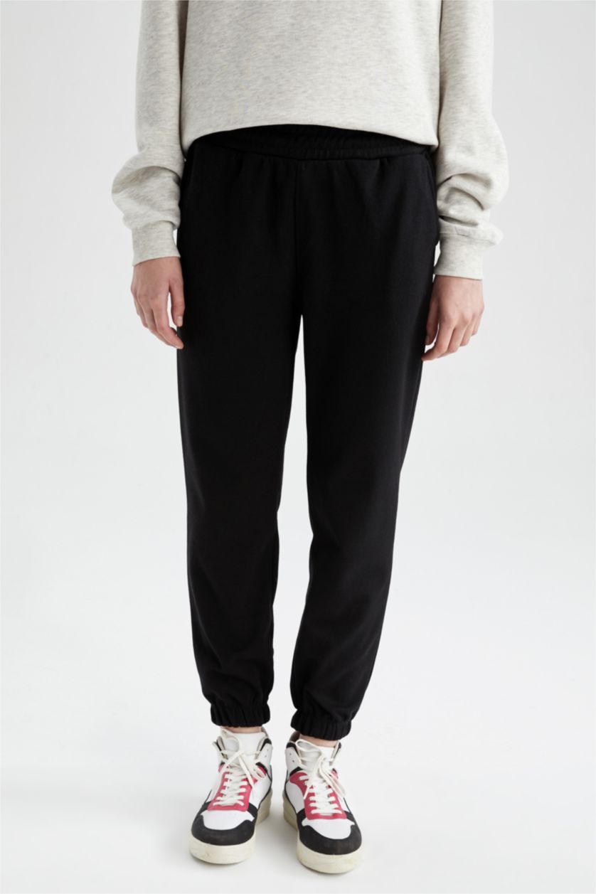 WOMAN Black Standard Fit Double Pocket Trousers