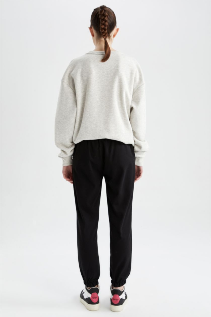 WOMAN Black Standard Fit Double Pocket Trousers