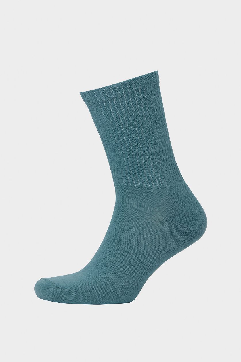 رجال أزرق جوارب طويلة قطن - 3 قطع