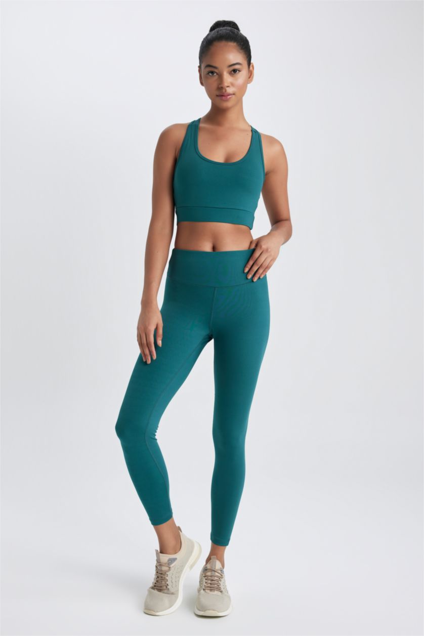 FEMME Vert Leggings à chevilles de DeFactofit