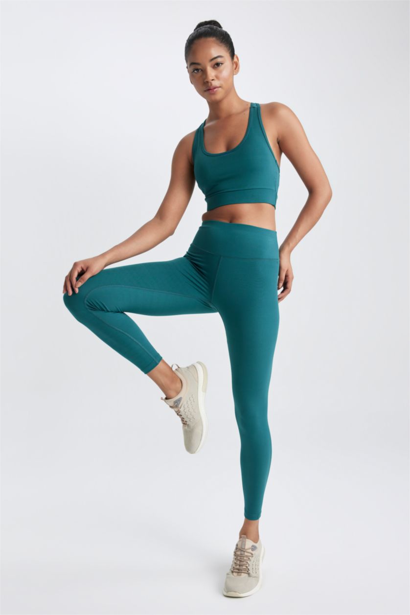 FEMME Vert Leggings à chevilles de DeFactofit