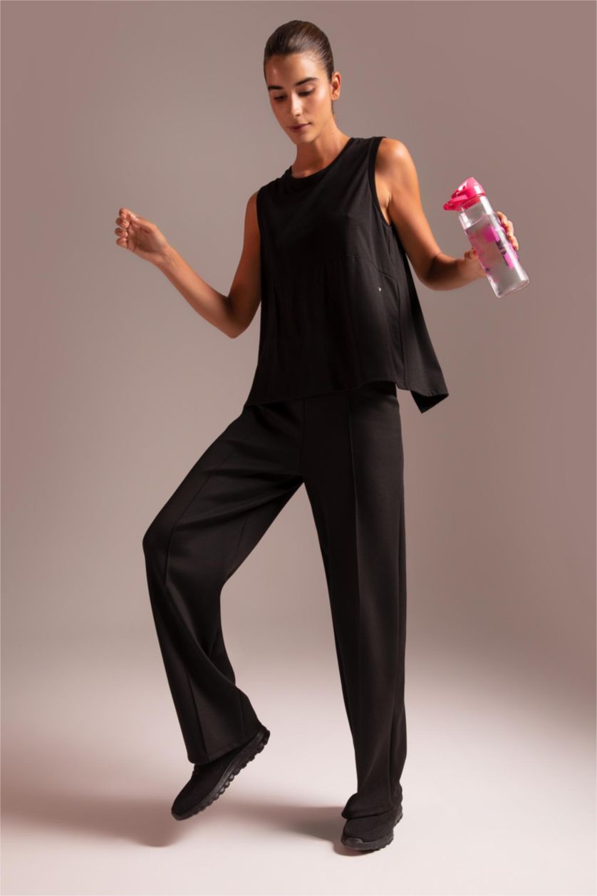 WOMAN Black DeFactoFit Wide Leg Trousers