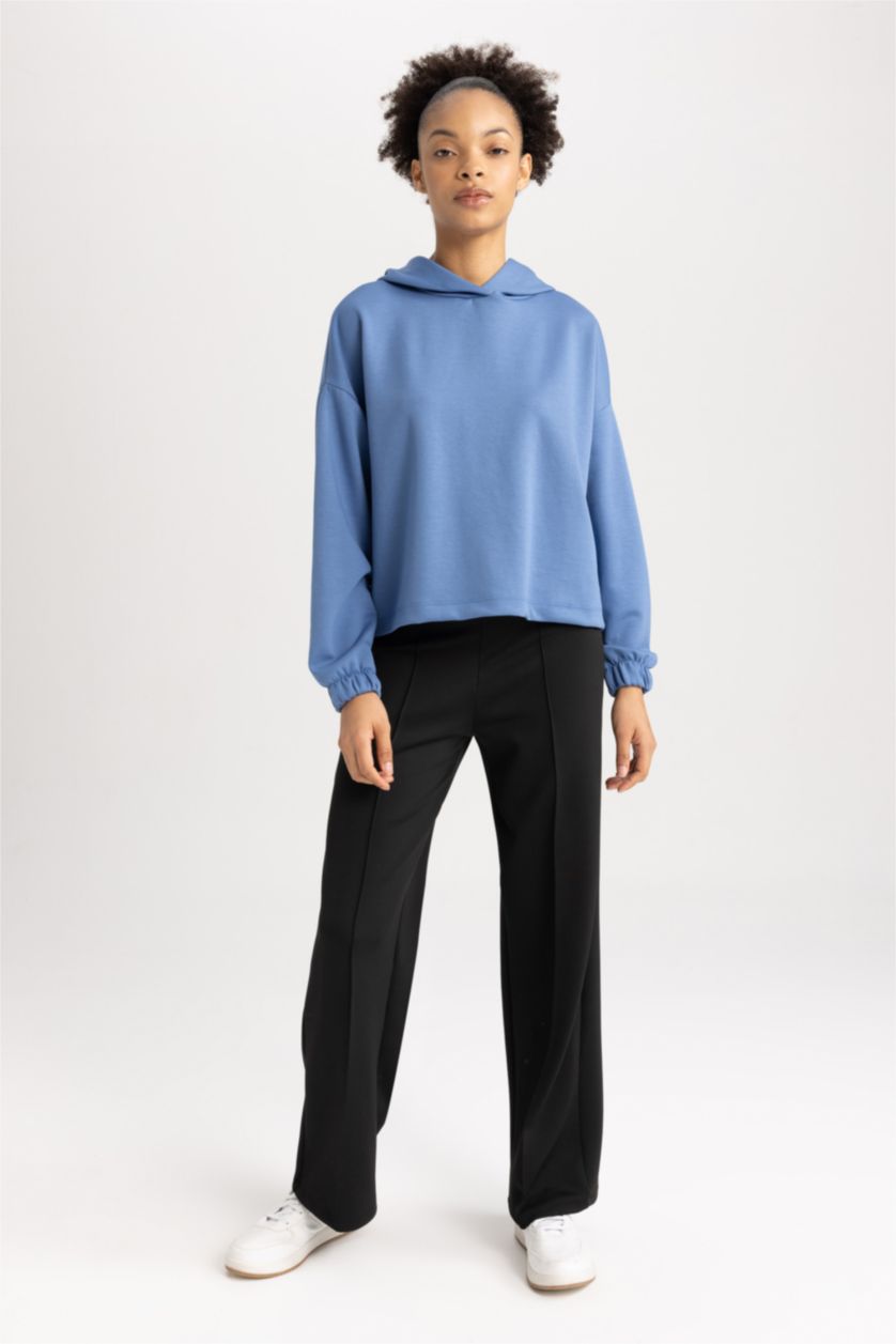 WOMAN Black DeFactoFit Wide Leg Trousers