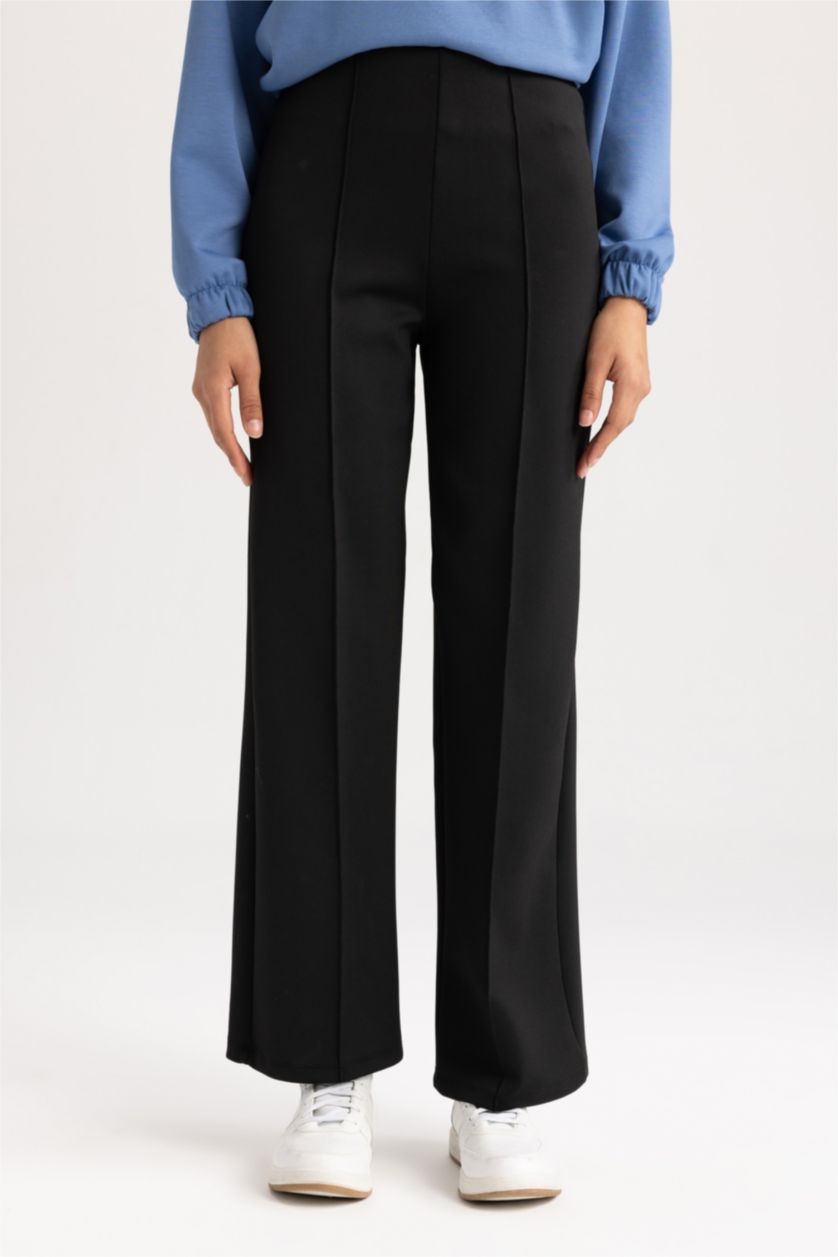 WOMAN Black DeFactoFit Wide Leg Trousers