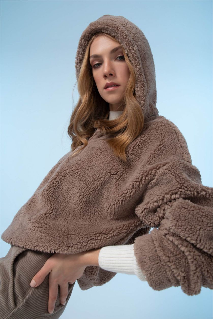Woman Vison Oversize Fit Plush Sweatshirt
