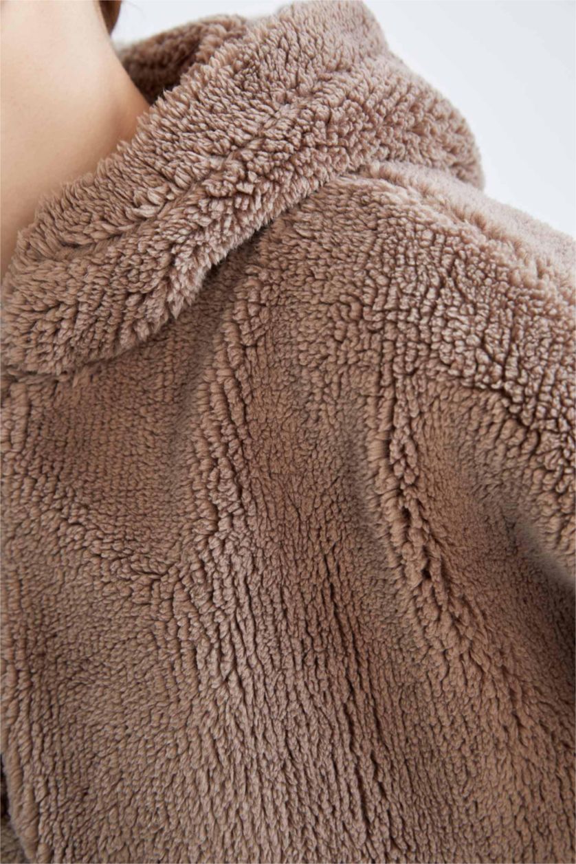 Woman Vison Oversize Fit Plush Sweatshirt