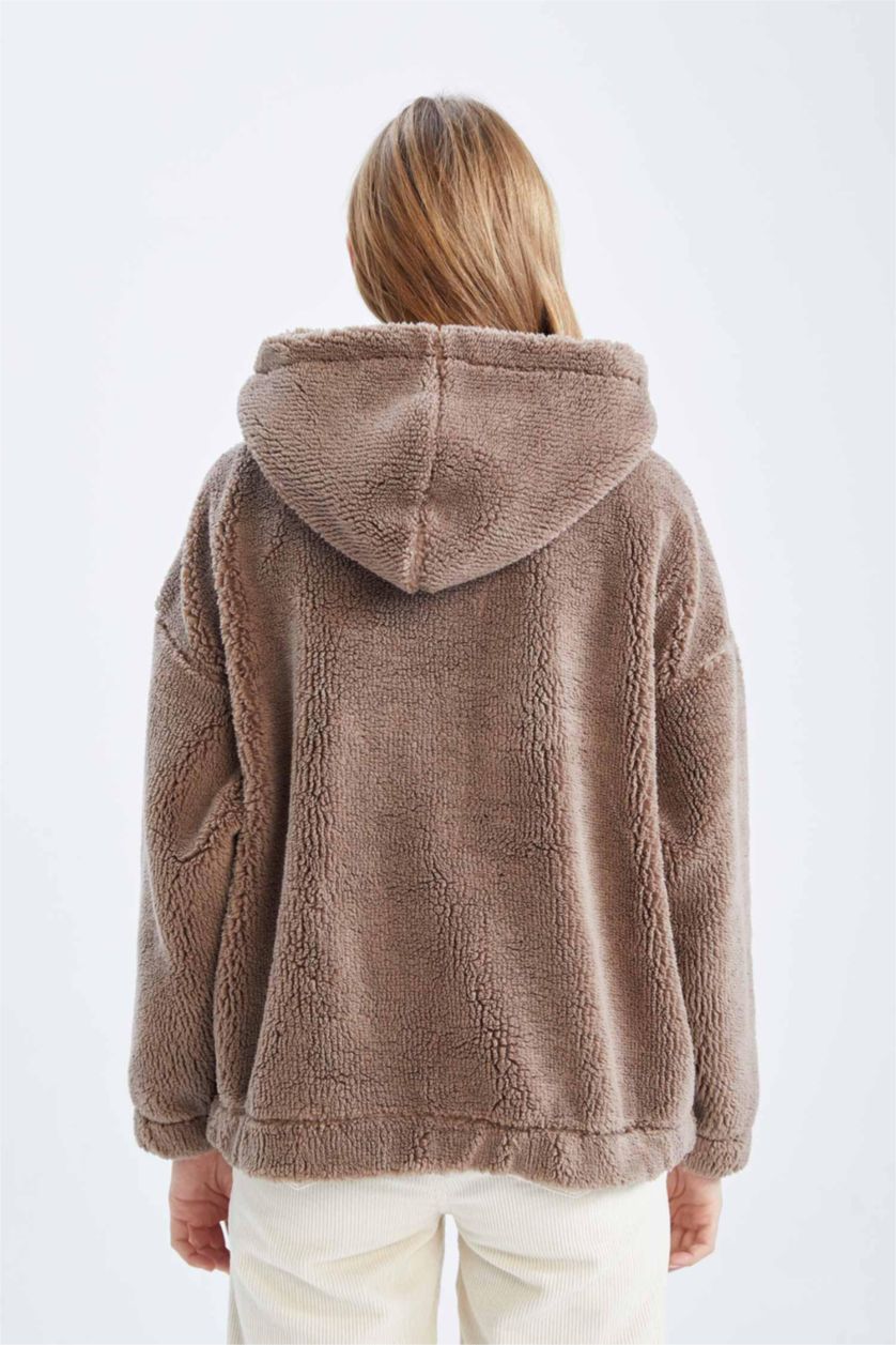Woman Vison Oversize Fit Plush Sweatshirt