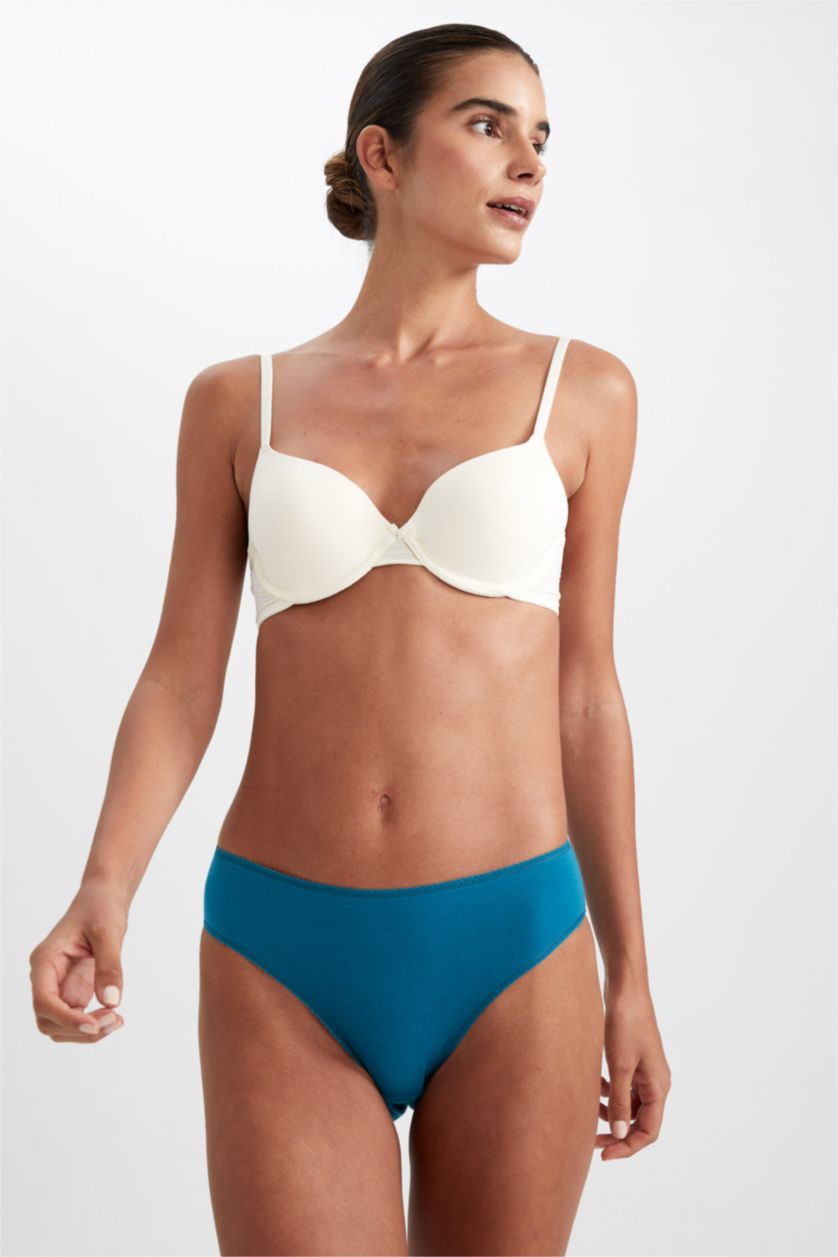 نساء فيروزي سراويل داخلية منقوش بالزهور - 3 قطع