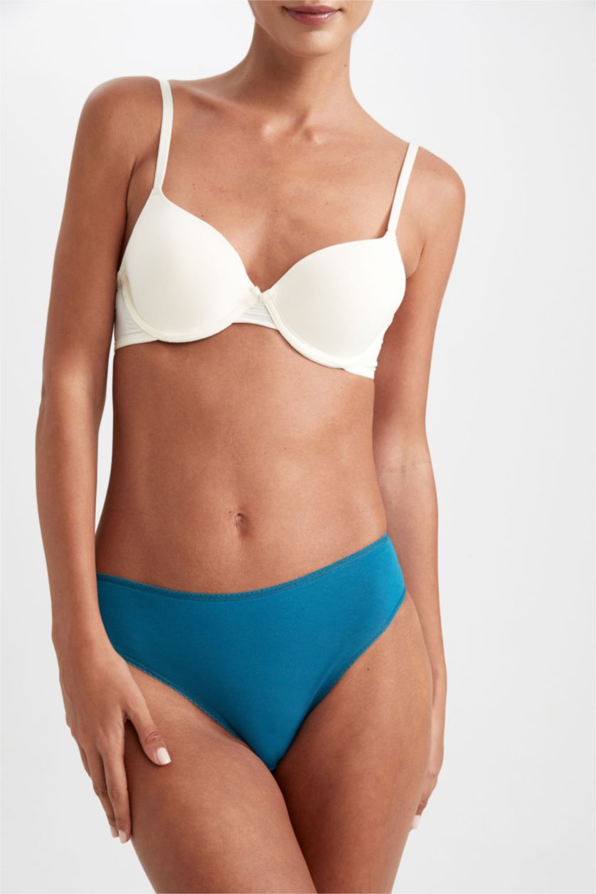 نساء فيروزي سراويل داخلية منقوش بالزهور - 3 قطع