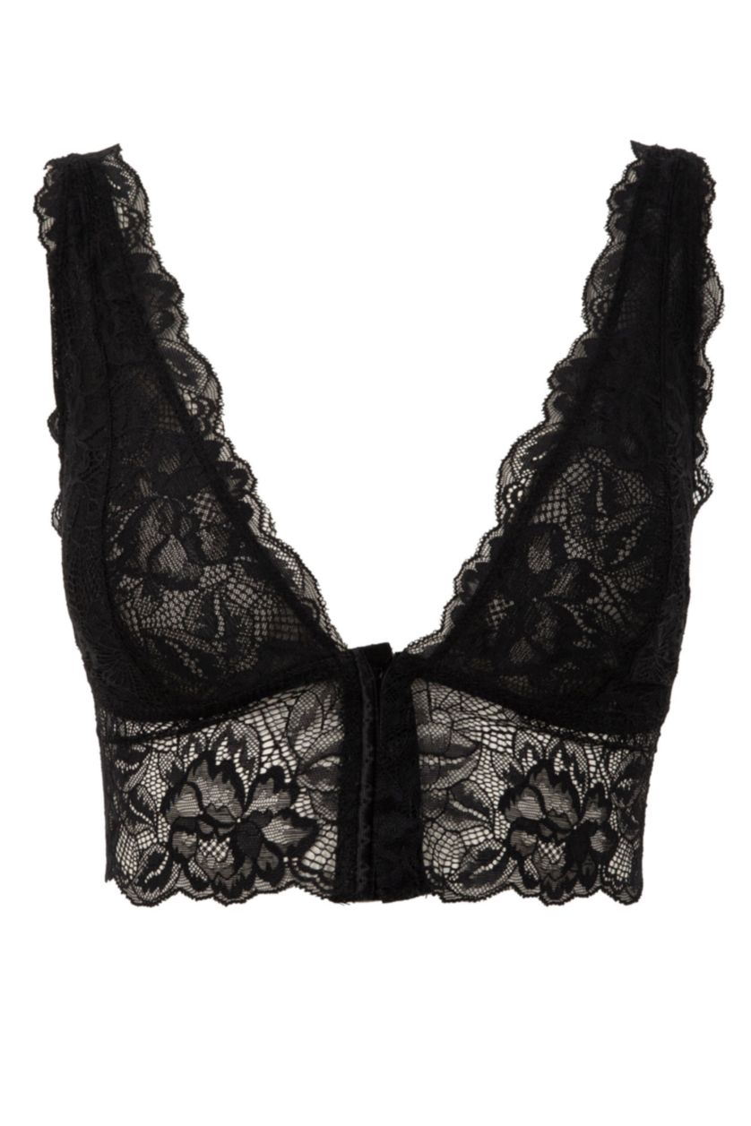 WOMAN Black Fall in Love Full Lace Uncovered Bra