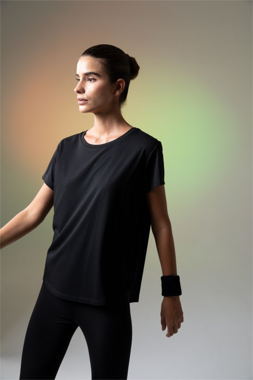 WOMAN Black Comfort Fit Short Sleeve T-Shirt