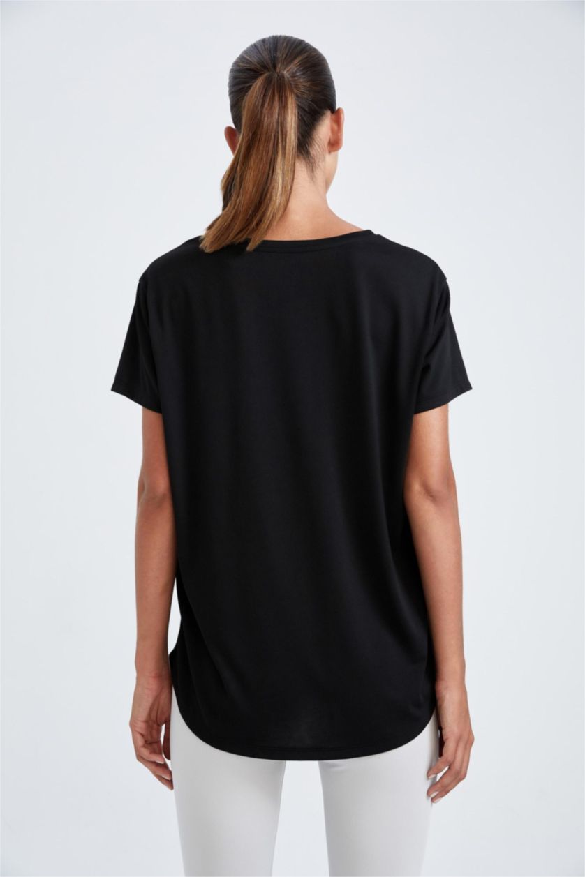 WOMAN Black Comfort Fit Short Sleeve T-Shirt