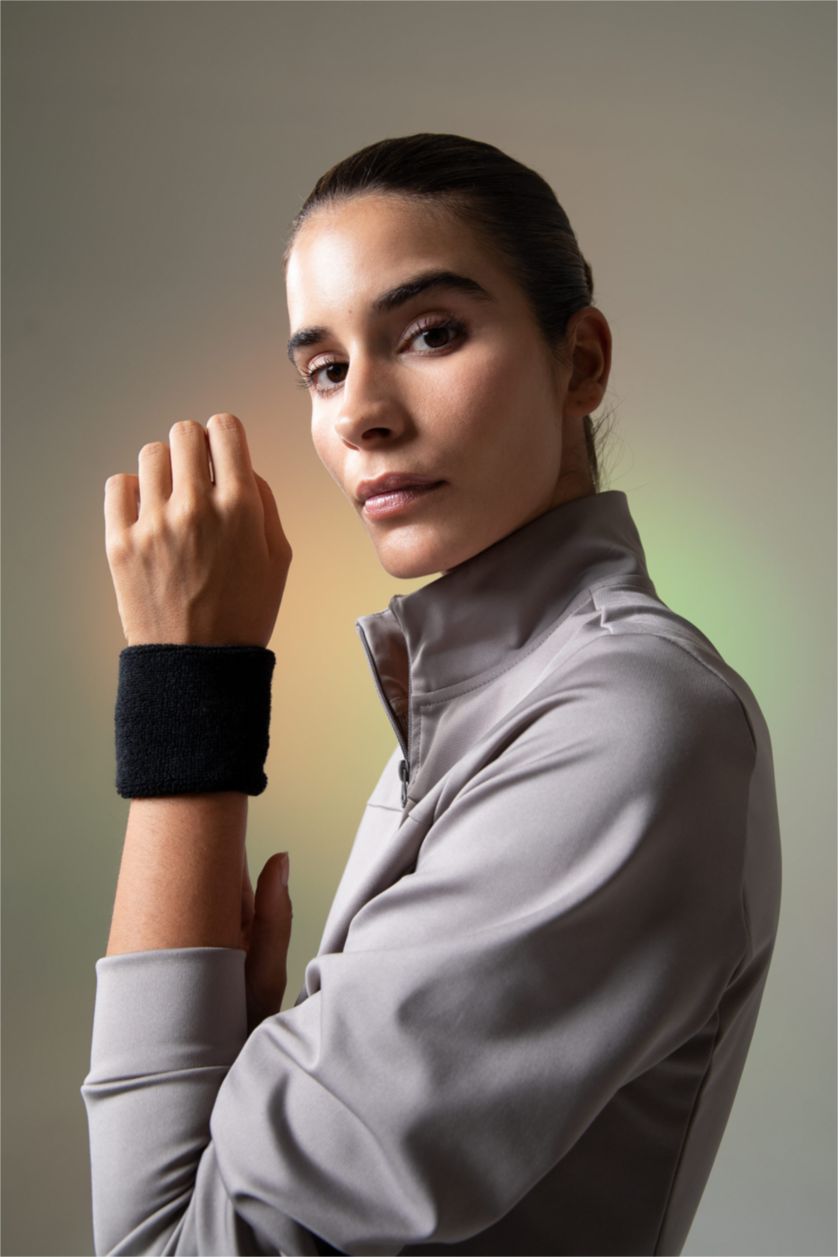 WOMAN Grey DeFactoFit Standard Fit Scuba Diver Fabric Cardigan