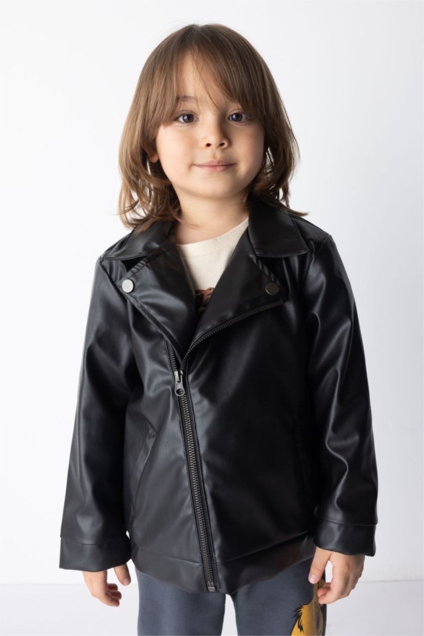 BABY BOY Black Boy Faux Leather Jacket