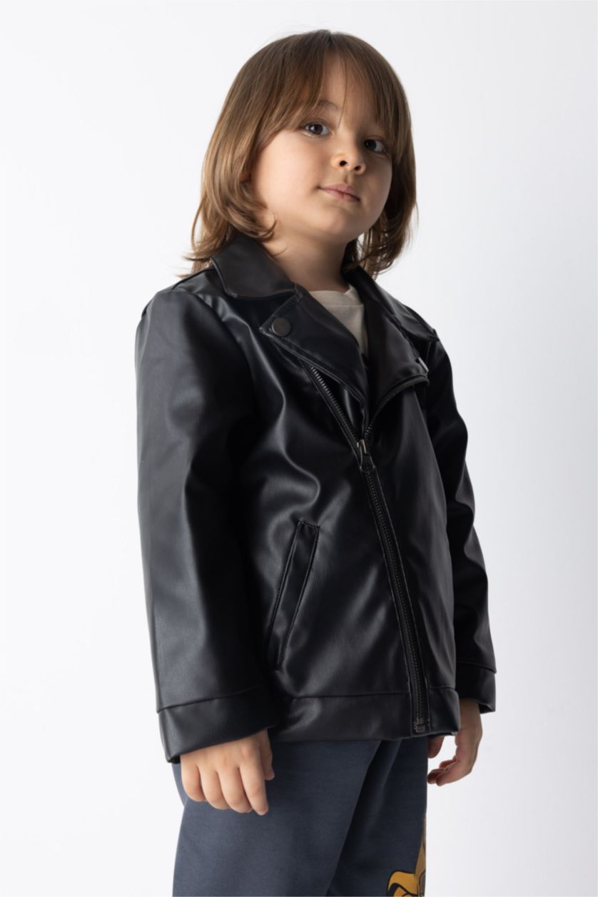 BABY BOY Black Boy Faux Leather Jacket