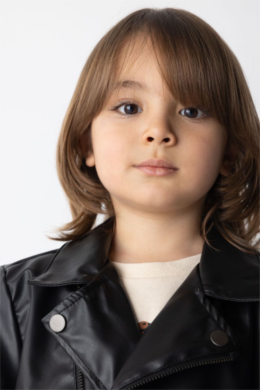 BABY BOY Black Boy Faux Leather Jacket