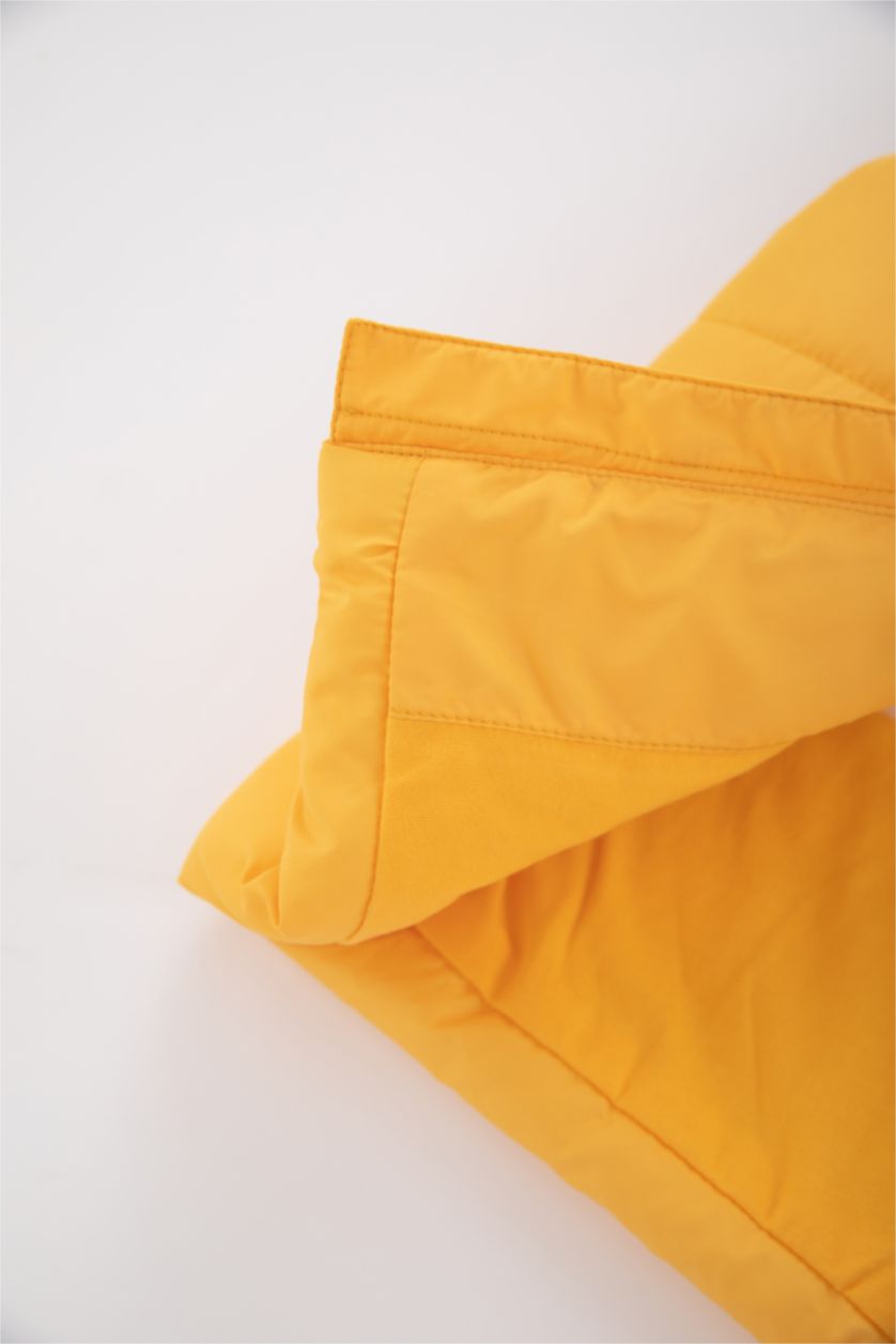 Малыши мальчики Желтый Жилет с капюшоном для мальчиков