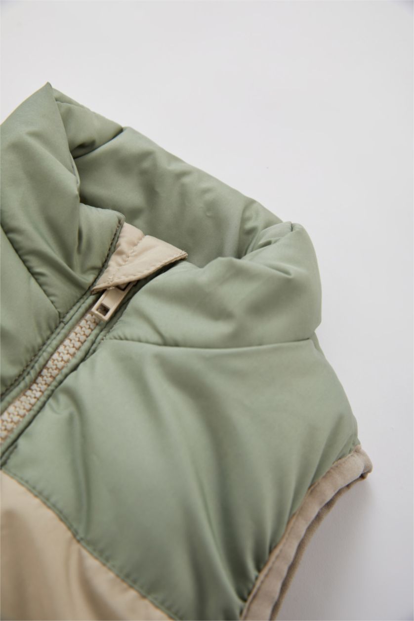 BÉBÉ GARÇON Beige Gilet Doudoune à col montant pour bébé garçon