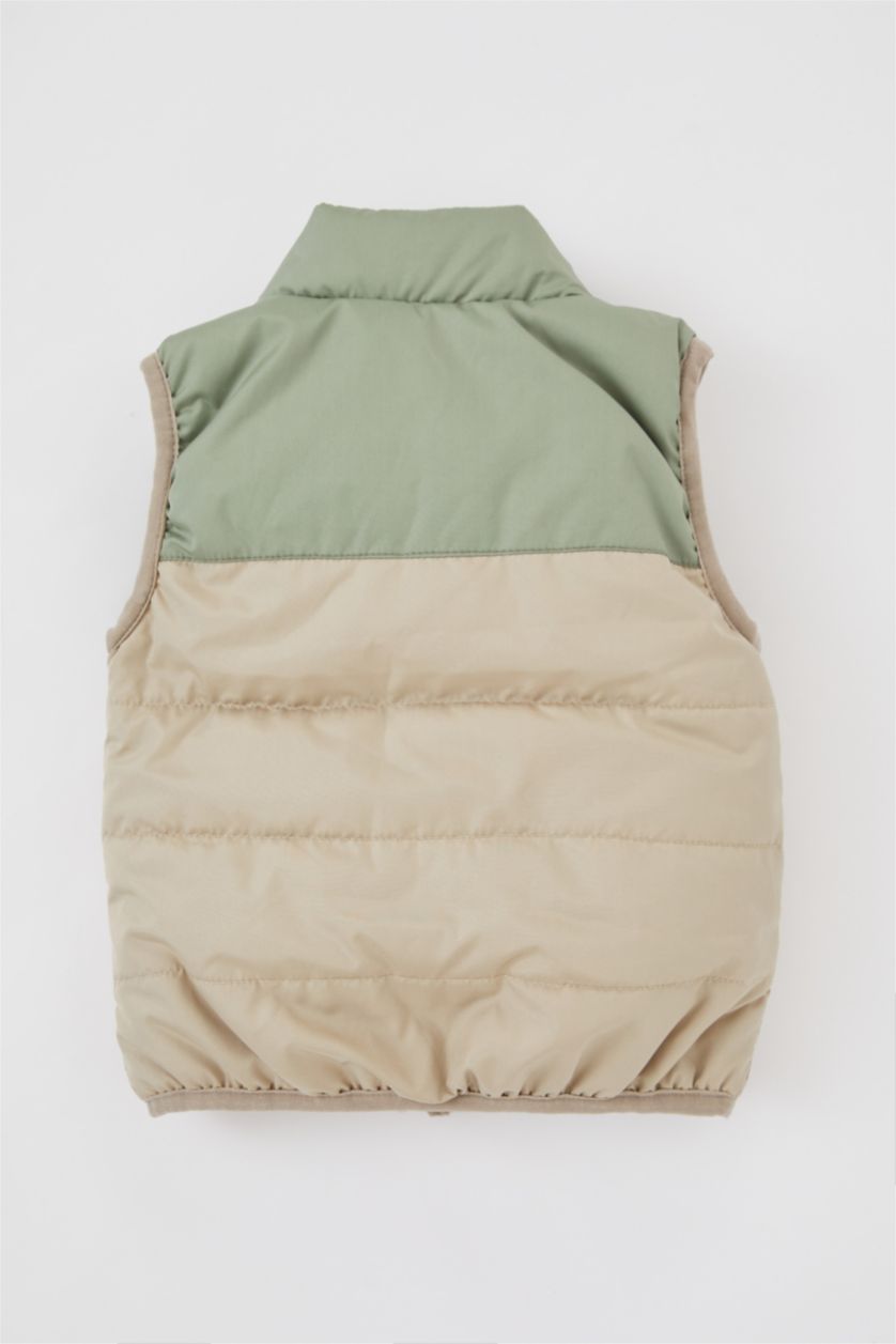 BÉBÉ GARÇON Beige Gilet Doudoune à col montant pour bébé garçon
