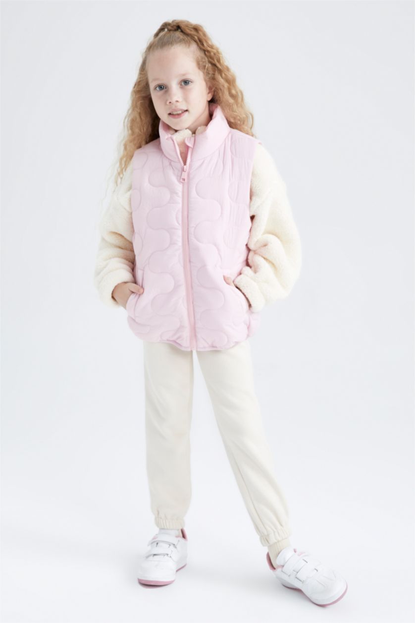 بناتي زهري فيست بامب بناتي بياقة عالية