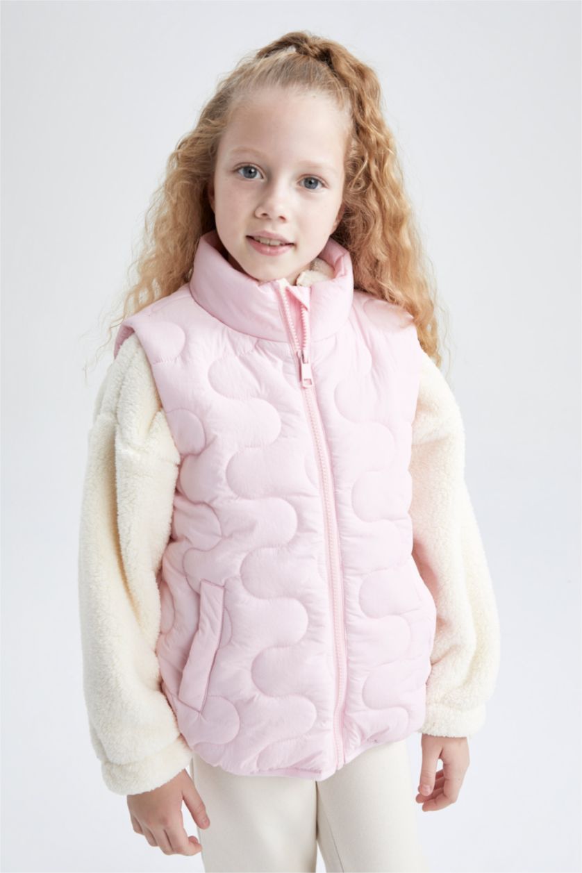 بناتي زهري فيست بامب بناتي بياقة عالية