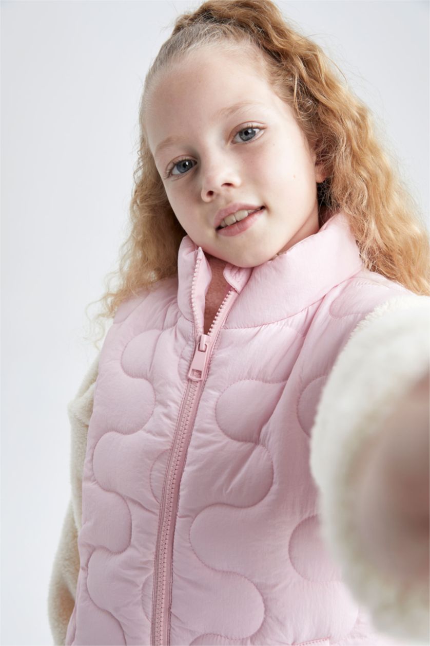 بناتي زهري فيست بامب بناتي بياقة عالية