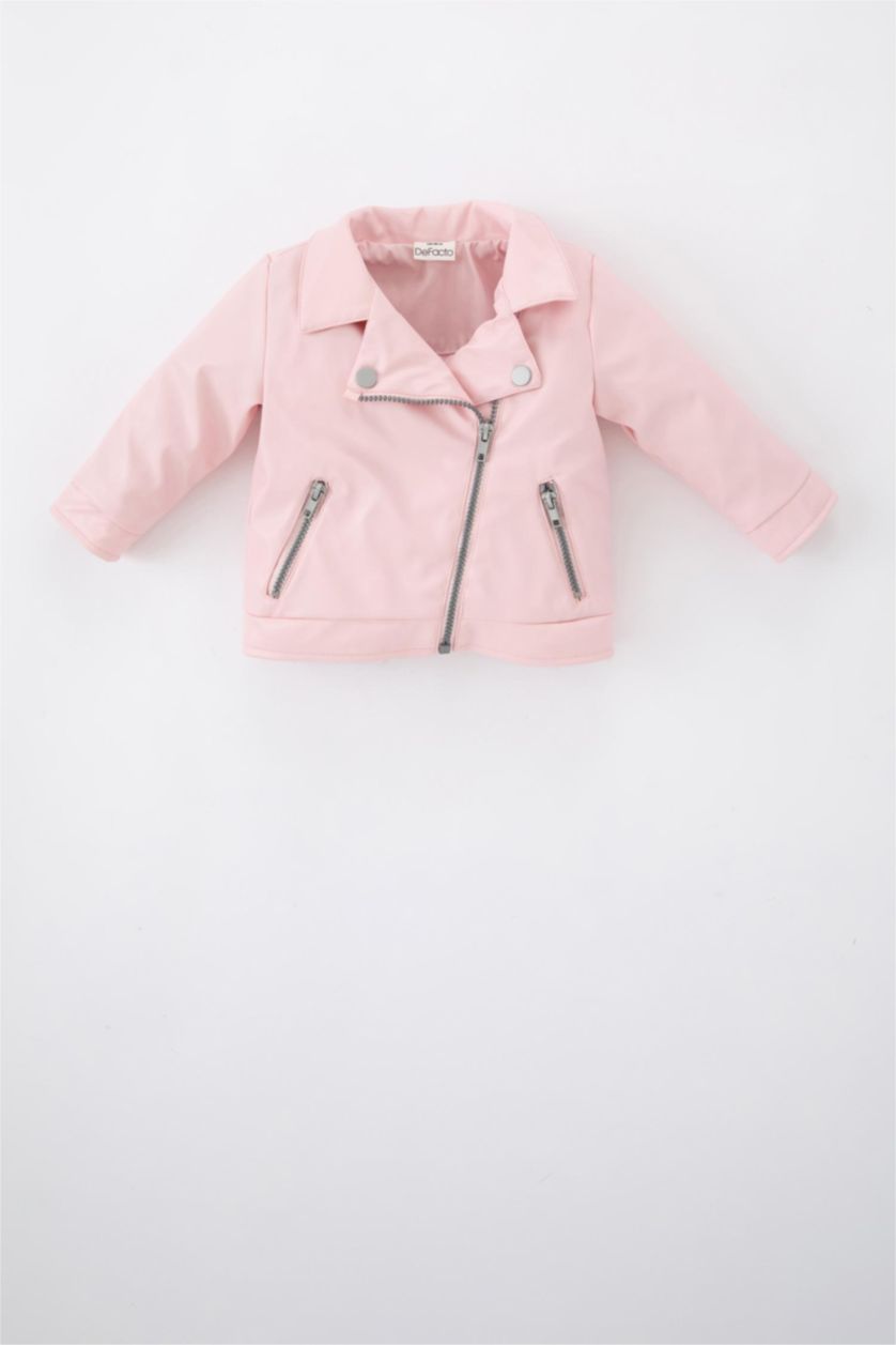 طفلة صغيرة زهري غامق جاكيت بناتي بيبي