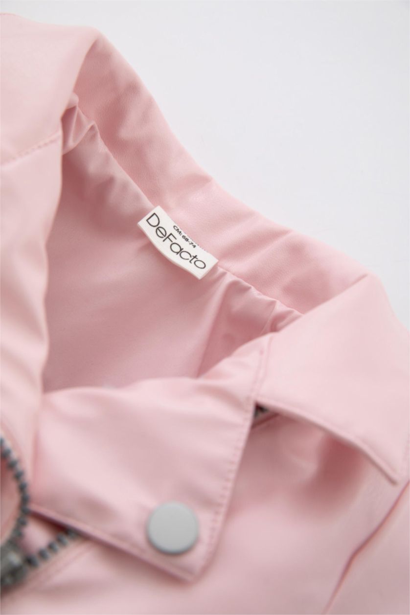 طفلة صغيرة زهري غامق جاكيت بناتي بيبي