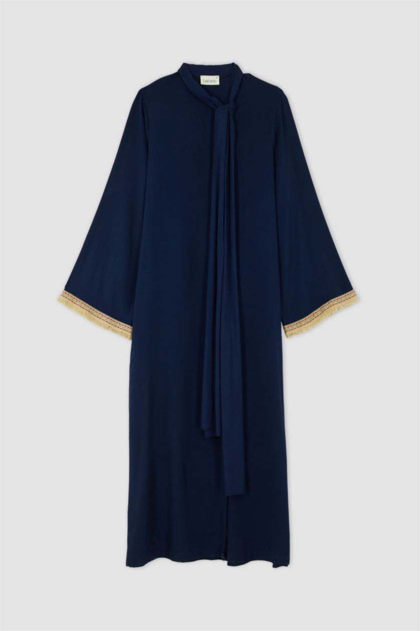 FEMME Marin Robe Longue Coupe Classique