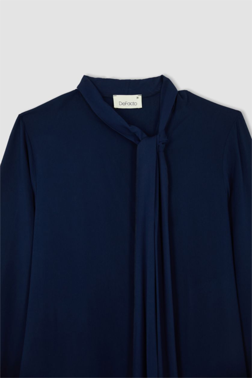 FEMME Marin Robe Longue Coupe Classique