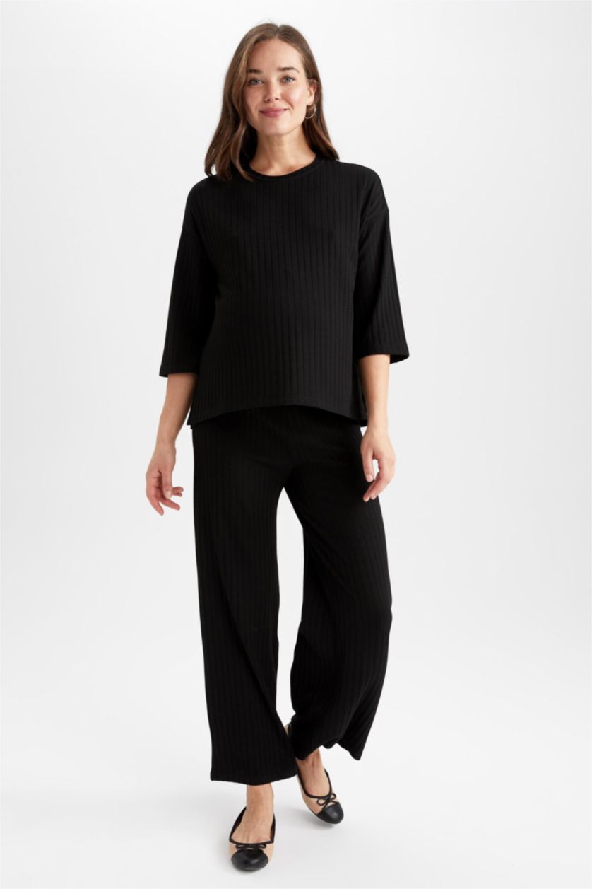 FEMME Noir Bas de maternité