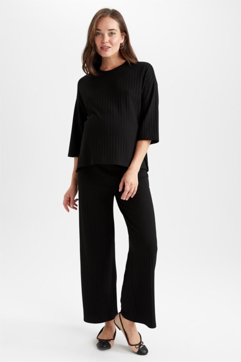 FEMME Noir Bas de maternité