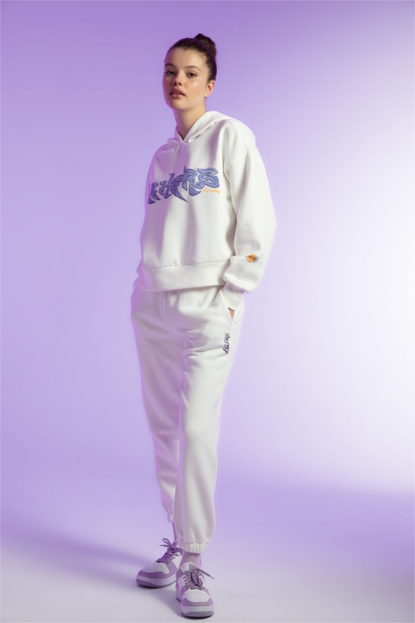 FEMME Écru Pantalon Coupe standard DeFactoFit Memphis Grizzlies