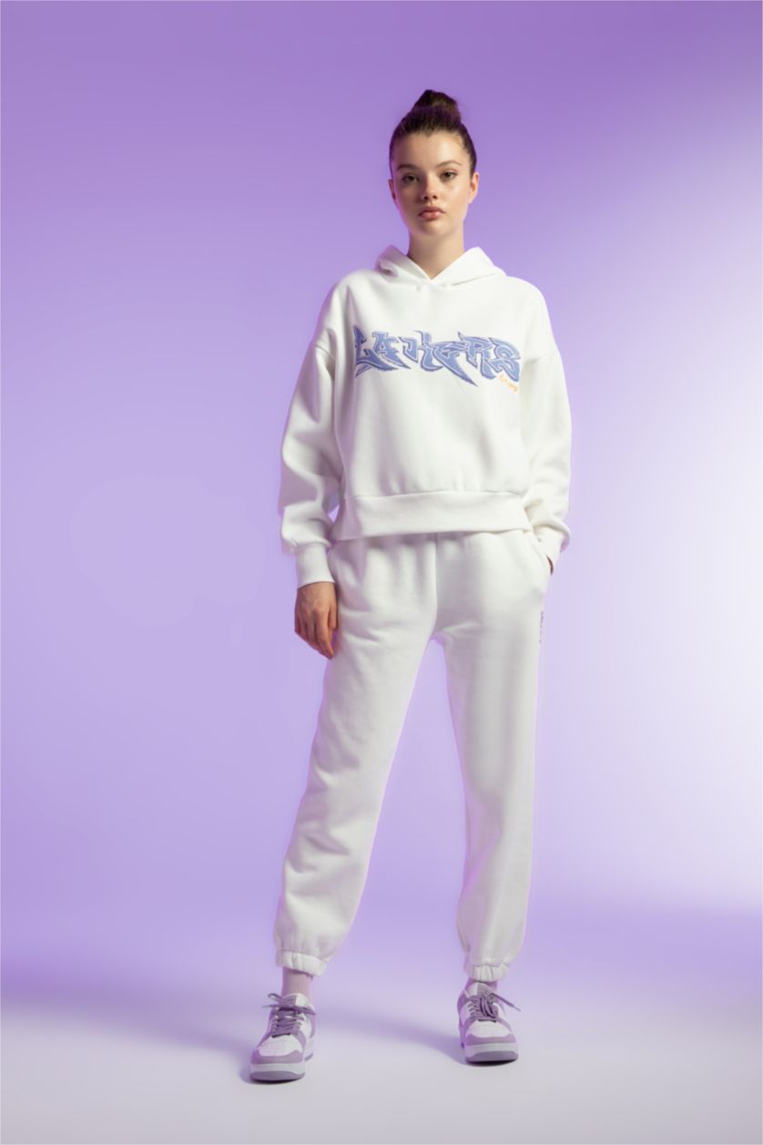 FEMME Écru Pantalon Coupe standard DeFactoFit Memphis Grizzlies