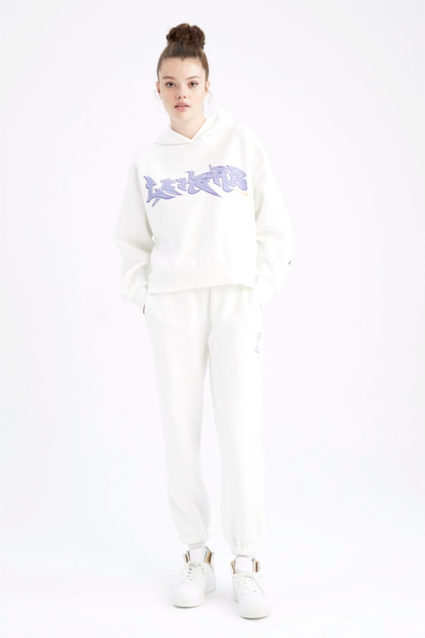 FEMME Écru Pantalon Coupe standard DeFactoFit Memphis Grizzlies